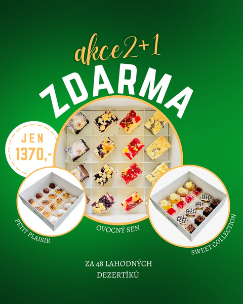 🎁 Sladká akce – 2 + 1 ZDARMA
